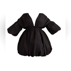Adorable black puffer dress